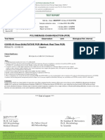 PCR Test Shows Negative for COVID-19