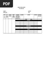 Editable Curriculum Map Template | PDF