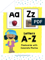 Alphabet Flashcards With Concrete Photos