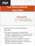 Non-Deterministic Algorithm