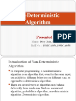 Non-Deterministic Algorithm