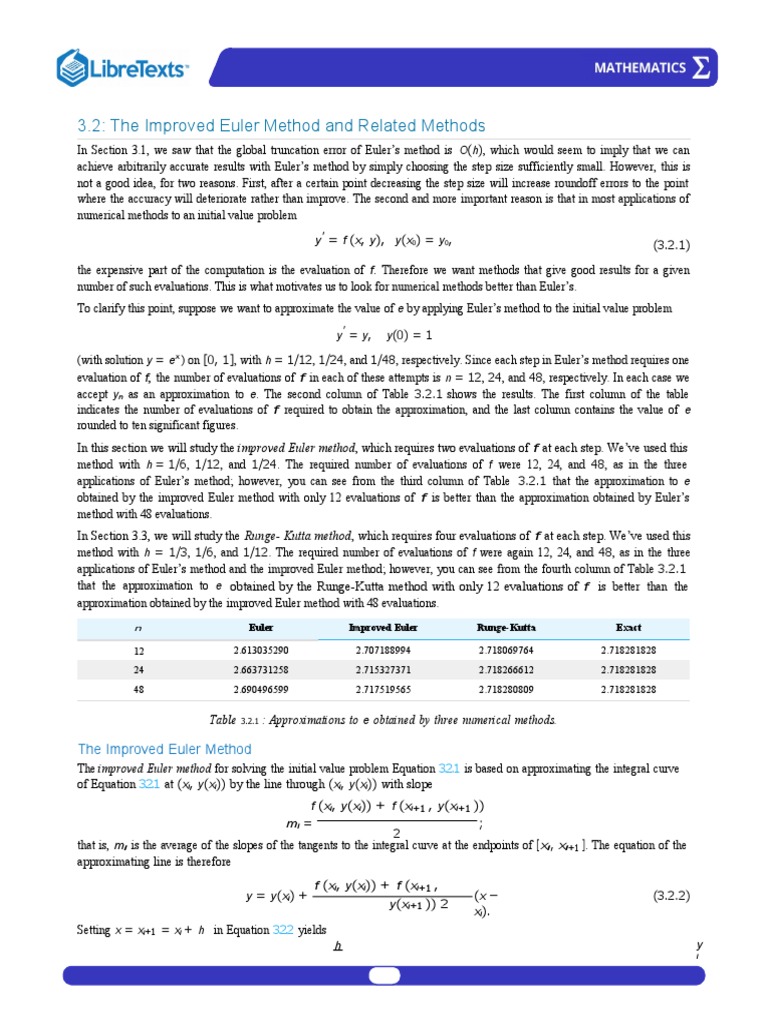 3 2 the improved euler method and related methods pdf differential