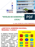 Niveles de gobierno regional y local