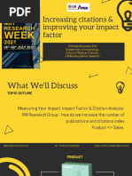 Day 3 - Increasing Citations and Improving Your Impact Factor, Dr. Rohimah Mohamud (USM)