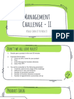 Management Challenge - II: #Sold: Earn It To Win It