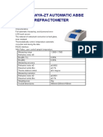 Model Wya-Zt Automatic Abbe Refractometer: Product Description