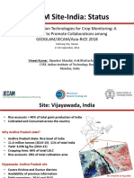 JECAM Site-India: Status and Plans for Crop Monitoring