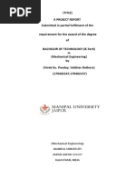 Cutting Parameters Report