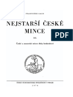 České. A Moravské Mince Doby Brakteátové Mince III. Nejstarší České František Cach