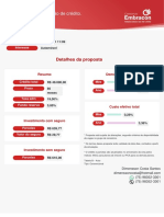 Simulação de crédito automóvel de R$40 mil