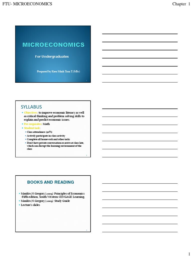 Introduction to Microeconomics Concepts | PDF | Economics | Inflation