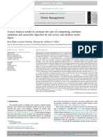 Estimating composting, methane oxidation and anaerobic digestion rates