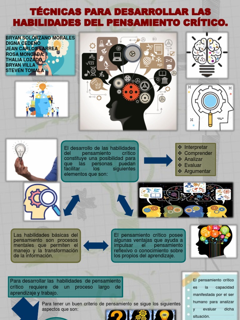 Tecnicas Pensamiento Critico | PDF | Pensamiento crítico | Aprendizaje
