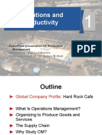 Operations and Productivity: Powerpoint Presentation For Production Management