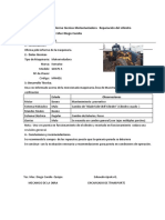 Informe Técnico Motoniveladora