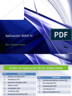 Aplicación WAIS IV