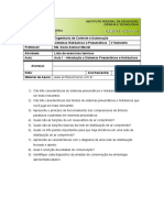 Aula 1 - Introdução a Sistemas Pneumáticos e Hidráulicos- Lista de Exercícios