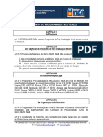 Regulamento do Mestrado da Faculdade Ingá