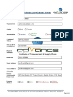 Enrollment Form of CIPS