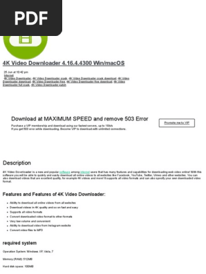 4K Video Downloader 4.16.4.4300 Win/Macos: Download At.