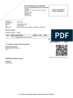 Factura electrónica de servicio mensual de S/ 69