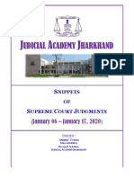 Snippets of Supreme Court Judgments January 06 January 17