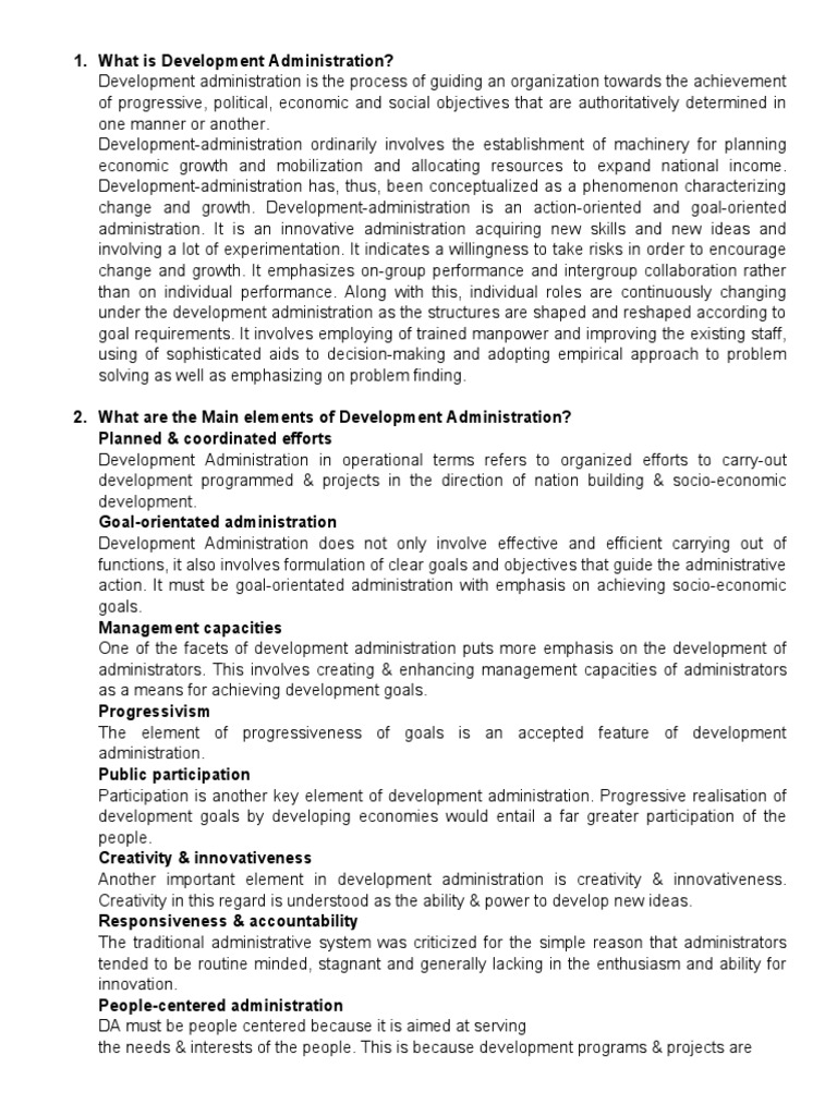 What Is Development Administration | PDF | Economic Growth | Economies