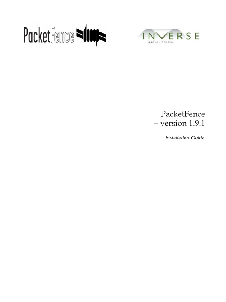 Packetfence - Version 1.9.1: Installation Guide | PDF | Free Software ...