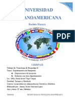 Montajes banquetes relaciones departamentos