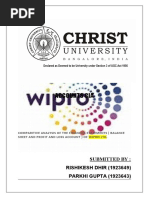 Balance Sheet Wipro | PDF | Balance Sheet | Investing