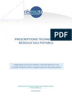 Reseau31 Prescriptions Techniques Eau Potable