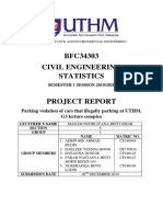 Cvil Engineering Statistics Full Report  UTHM