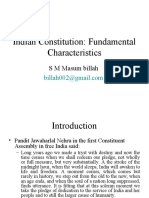 Charactersitics of Indian Constitution
