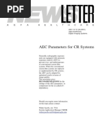 AEC Parameters for CR