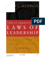 21 Lois Irréfutables Du Leadership
