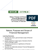 1. Nature Purpose and Scope of Financial Management