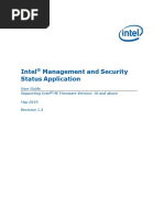 Intel Management and Security Status Application: User Guide