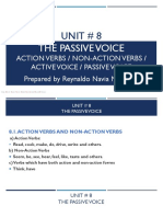 Unit # 8: The Passive Voice