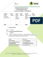 Informe quincenal de obra del Consorcio Adecuaciones ICBF 1600