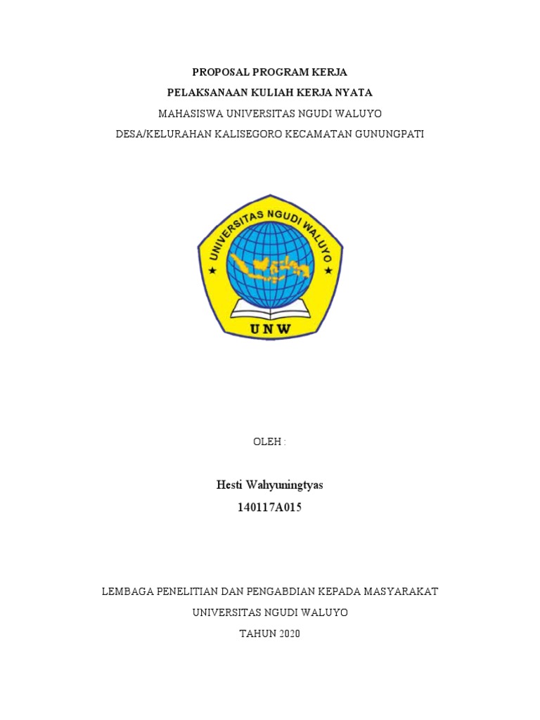 Proposal KKN Edukasi Covid-19 Kalisegoro | PDF
