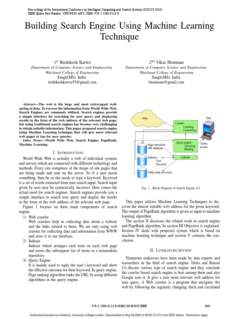 13 Building Search Engine Using Machine Learning Technique | PDF ...