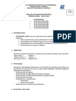 FORMATO DE PRÁCTICAS DE LABORATORIO de Macroinvertebrados