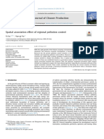 Spatial Association Effect of Regional Pollution Control2019journal of Cleaner Production