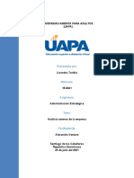 Análisis del contexto interno y externo empresarial