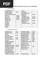 Download DAFTAR NAMA DAN HARGA OBAT YANG TERSEDIA by akuabdullah SN51807390 doc pdf