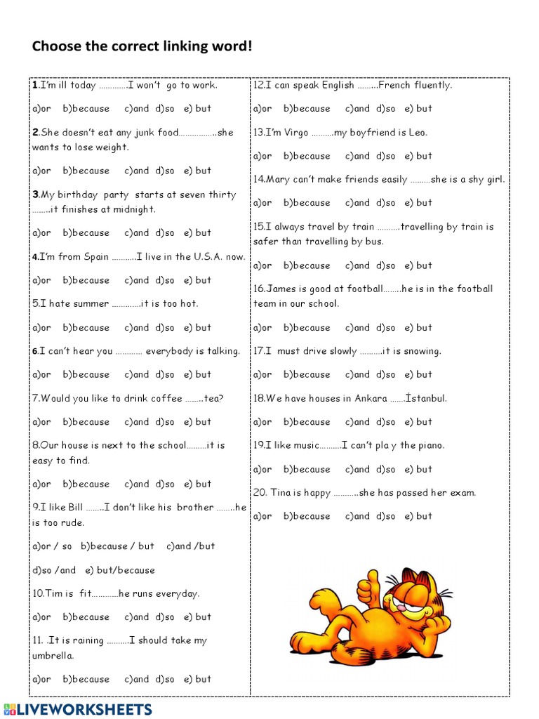 Choosing the Correct Linking Words: A Guide to Selecting Appropriate ...