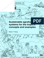 Sustainable Agroforestry Systems For The Tropics: Concepts and Examples