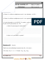 Devoir de Contrôle N°1 - Math - 2ème Lettres (2010-2011) Mme GUESMIA Aziza