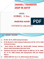 Pemindahan / Transfer Arsip in Aktif: KISWARI, S.Sos