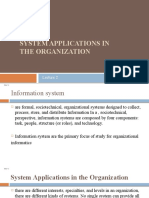System Applications in The Organization